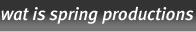 wat is spring productions